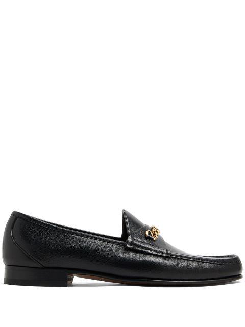 chain-link leather loafers by TOM FORD