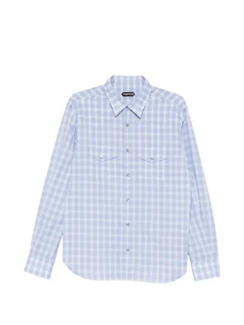check snap-button shirt by TOM FORD