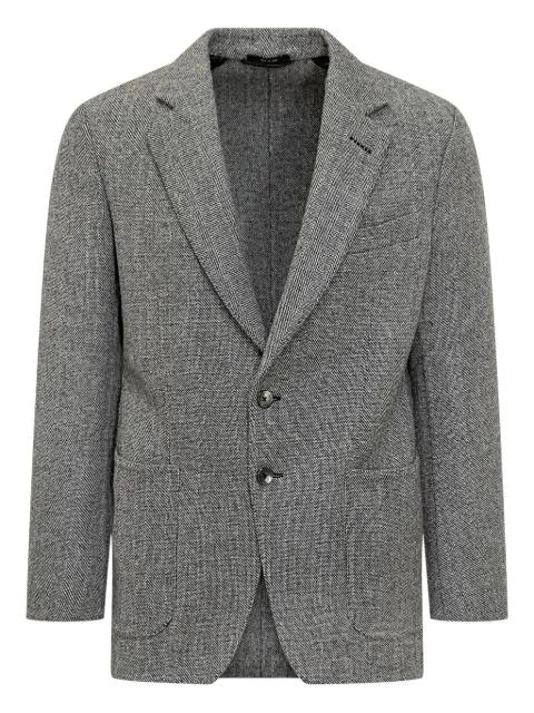 chevron-pattern single-breasted blazer by TOM FORD