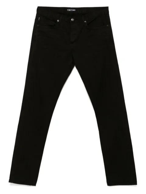 compact twill slim-fit jeans by TOM FORD