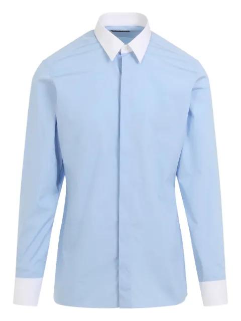 contrast-trims shirt by TOM FORD
