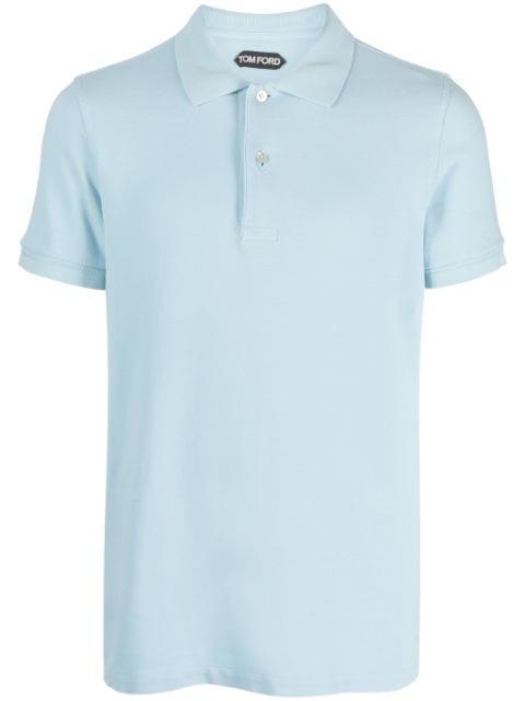 cotton piqué polo shirt by TOM FORD