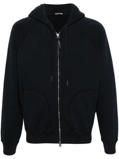 cotton zip-up hoodie by TOM FORD