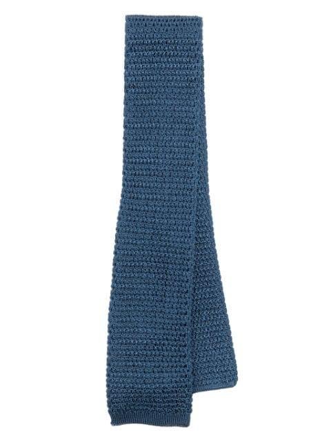 crochet-knit silk necktie by TOM FORD