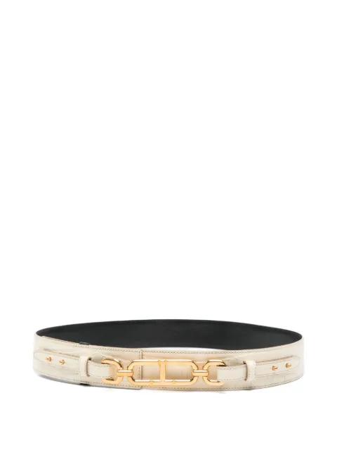 crocodile-embossed chain-link belt by TOM FORD