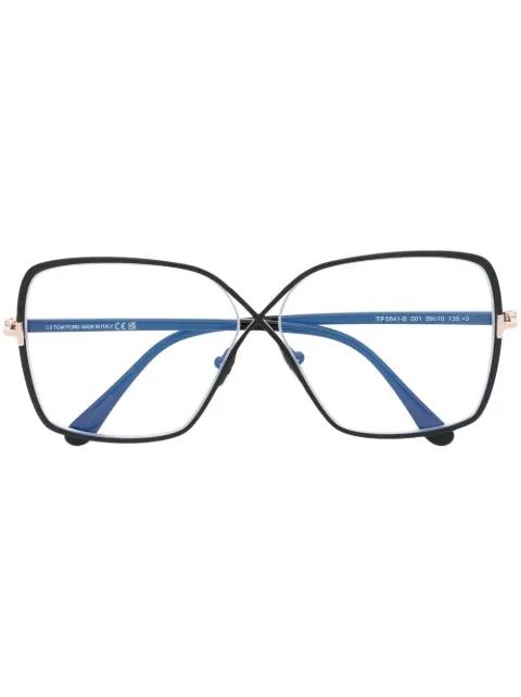 crossover square-frame glasses by TOM FORD