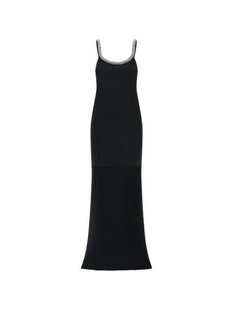 crystal asymmetrical-trawl maxi dress by TOM FORD