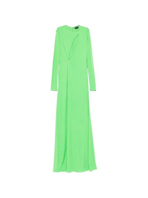 cut-out long-sleeve maxi dress by TOM FORD