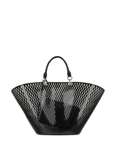 cut-out patent-leather tote bag by TOM FORD