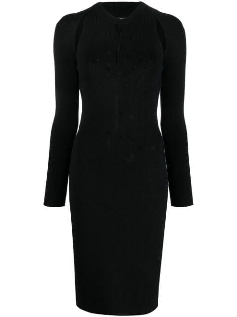 cut-out ribbed midi dress by TOM FORD