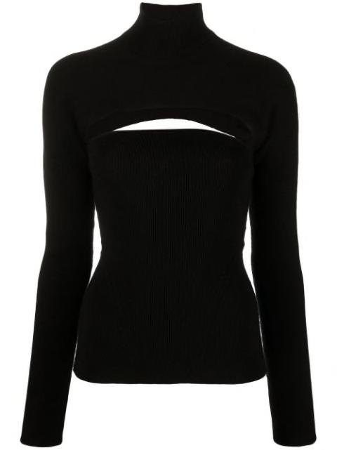cut-out virgin wool-blend jumper by TOM FORD