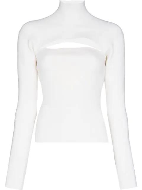 cut-out virgin wool-blend jumper by TOM FORD