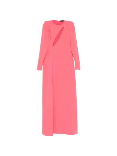 cutout long-sleeve dress by TOM FORD