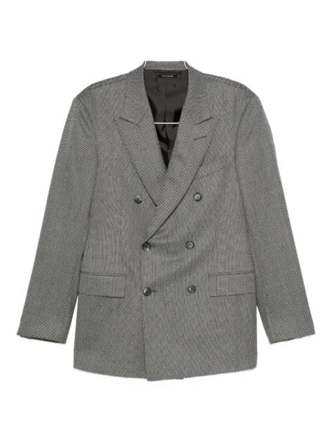 double-breasted wool blazer by TOM FORD