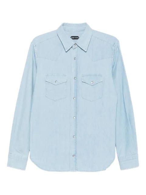 double-pocket denim shirt by TOM FORD