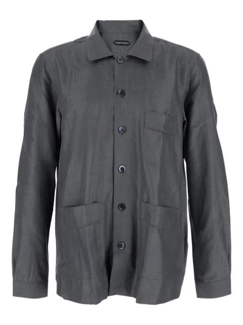 double-pocket silk shirt by TOM FORD