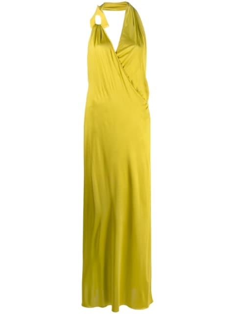 draped halterneck maxi dress by TOM FORD