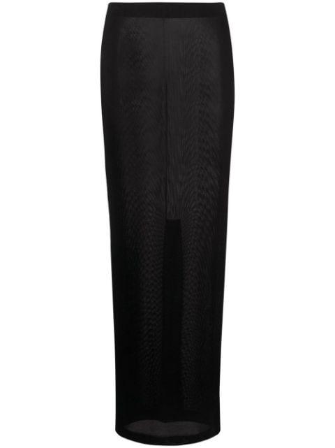 elasticated-waist maxi skirt by TOM FORD