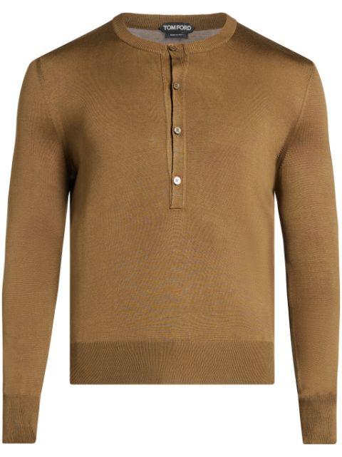 fine-knit silk T-shirt by TOM FORD
