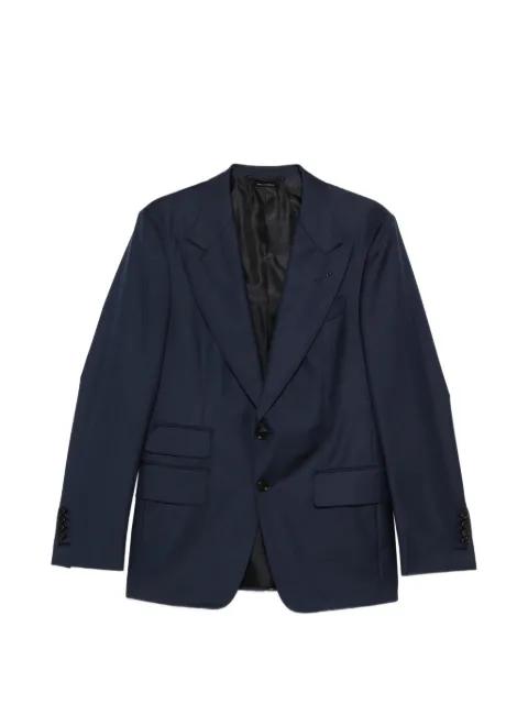 flap-pocket single-breasted suit by TOM FORD