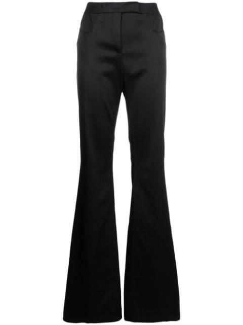 flared satin trousers by TOM FORD
