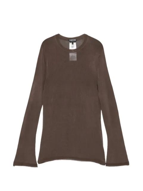 flared sleeve top by TOM FORD