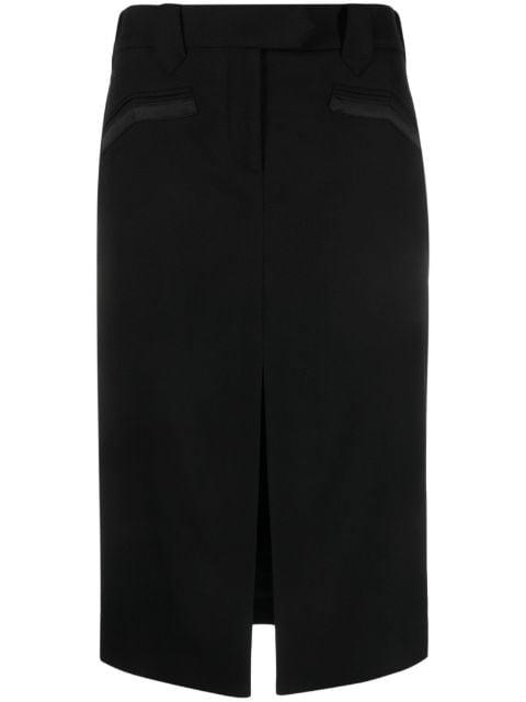 front-slit midi skirt by TOM FORD