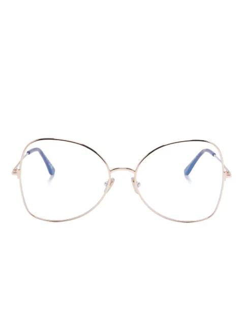geometric-frame glasses by TOM FORD