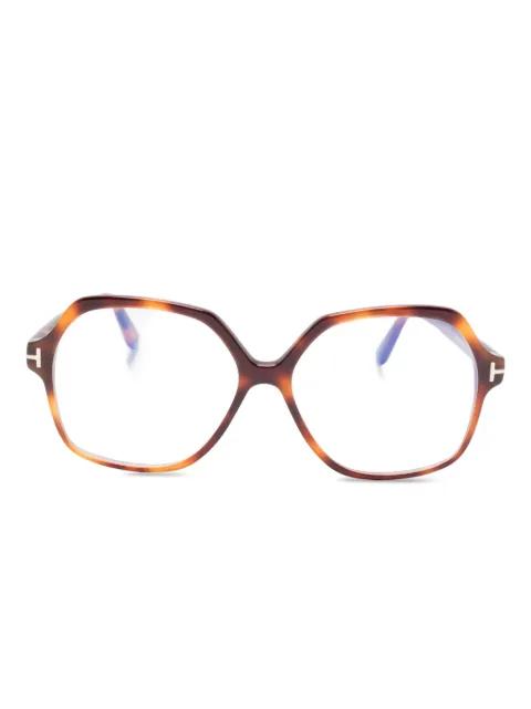 geometric-frame glasses by TOM FORD