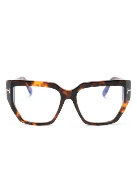 geometric-frame glasses by TOM FORD