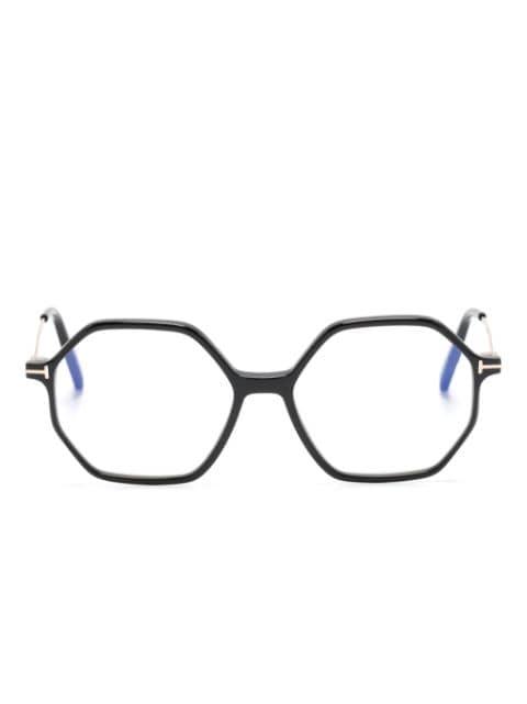 geometric-frame glasses by TOM FORD