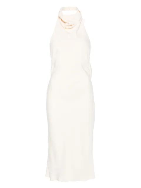 halterneck sleeveless midi dress by TOM FORD