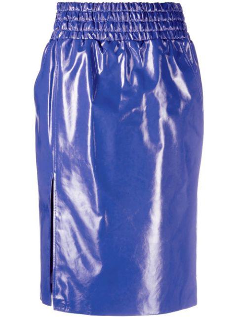 high-shine finish midi skirt by TOM FORD
