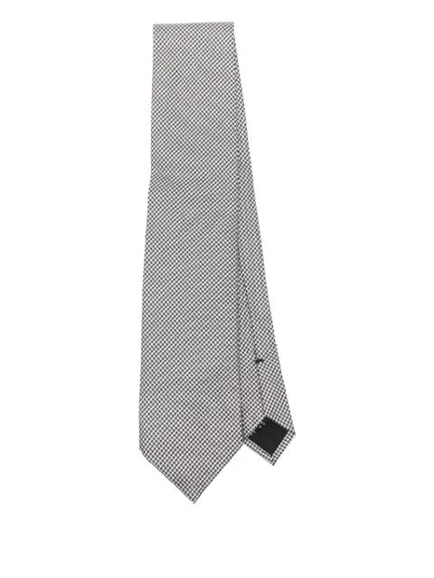 houndstooth-pattern tie by TOM FORD