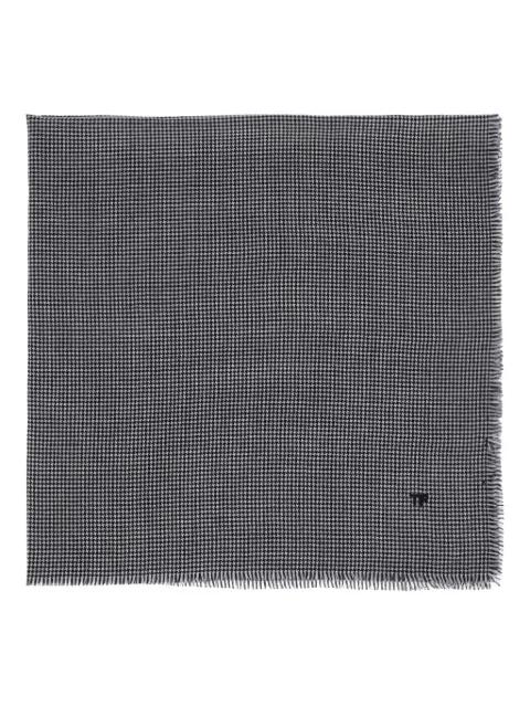 houndstooth wool scarf by TOM FORD