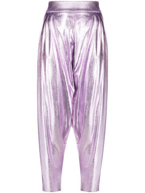 lamé tapered trousers by TOM FORD