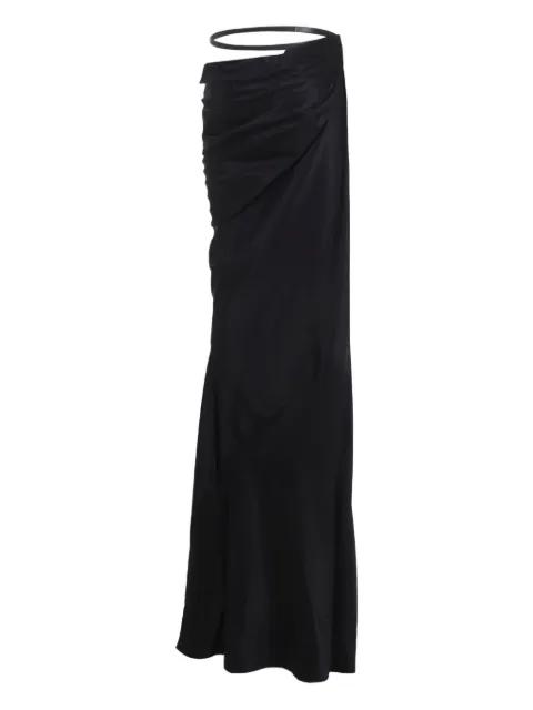 leather-belt draped skirt by TOM FORD