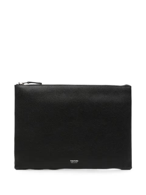 leather clutch bag by TOM FORD
