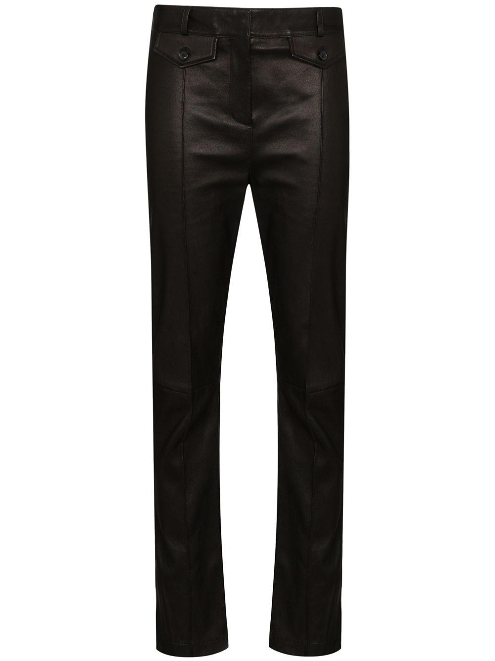 leather skinny-leg jeans by TOM FORD