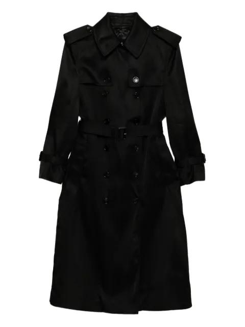 leather undercollar trench coat by TOM FORD