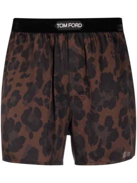 leopard-print boxers by TOM FORD