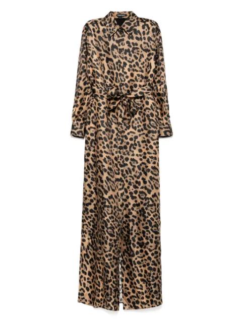 leopard-print dress by TOM FORD