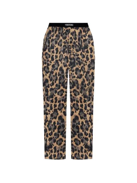 leopard-print pajama bottoms by TOM FORD