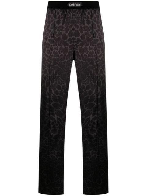 leopard print pajama pants by TOM FORD