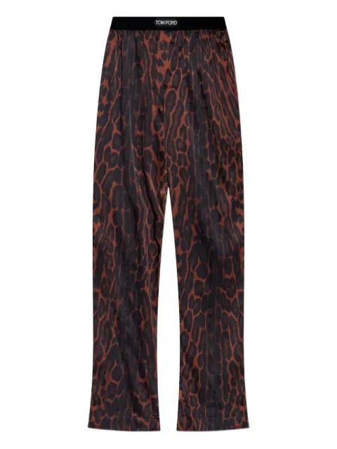 leopard-print sleep pants by TOM FORD