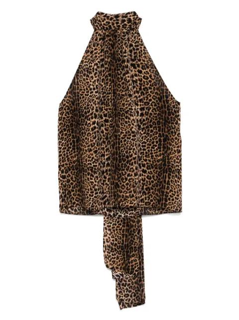 leopard-print tank top by TOM FORD