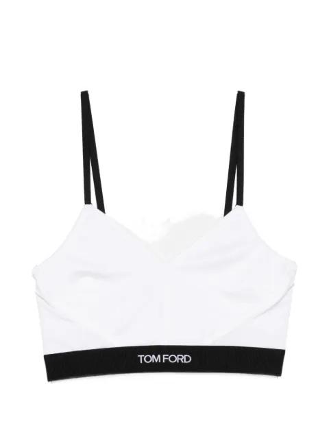 logo-band bra by TOM FORD