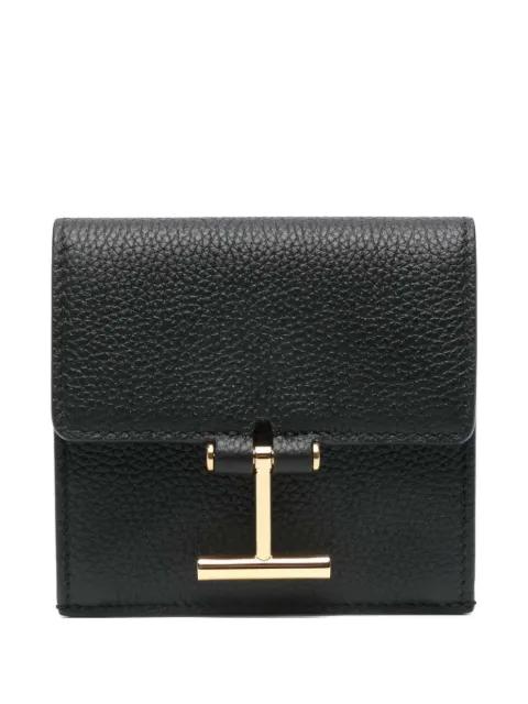 logo-detail snap-button wallet by TOM FORD