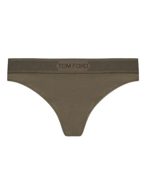 logo-embellished thong by TOM FORD