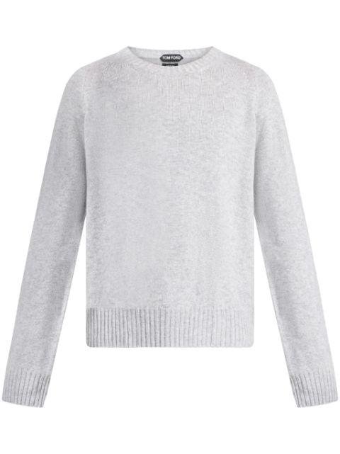 logo-embroidered cashmere jumper by TOM FORD